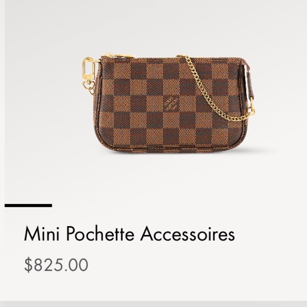 Louis Vuitton mini pochette night damier ebene - Picture 10 of 10